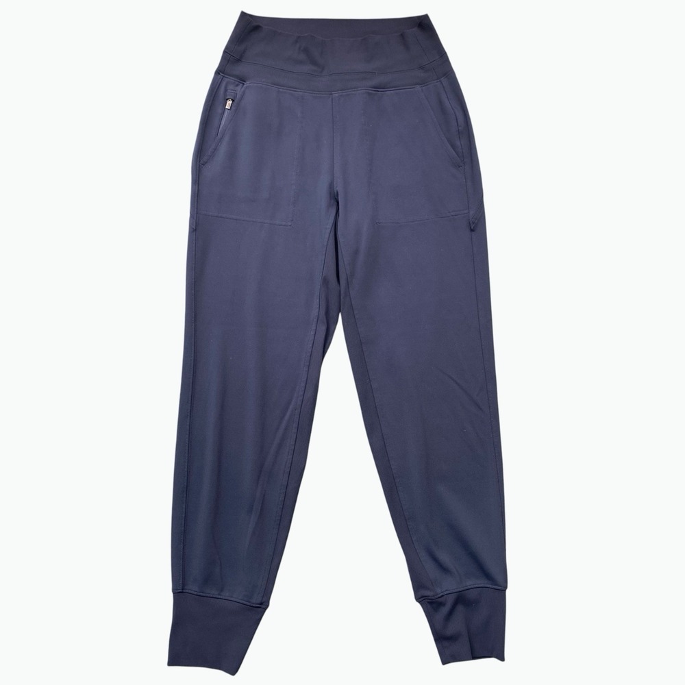 Athleta Jogger Pants Size XL Navy Tapered Activewear Sporty Travel Errand Wear